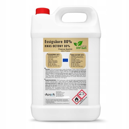 KWAS OCTOWY 5l ESENCJA OCTOWA 80% 5L Czyszczenie Premium