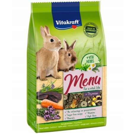 Vitakraft Menu Vital karma mieszanka dla królików z tymiankiem 1kg