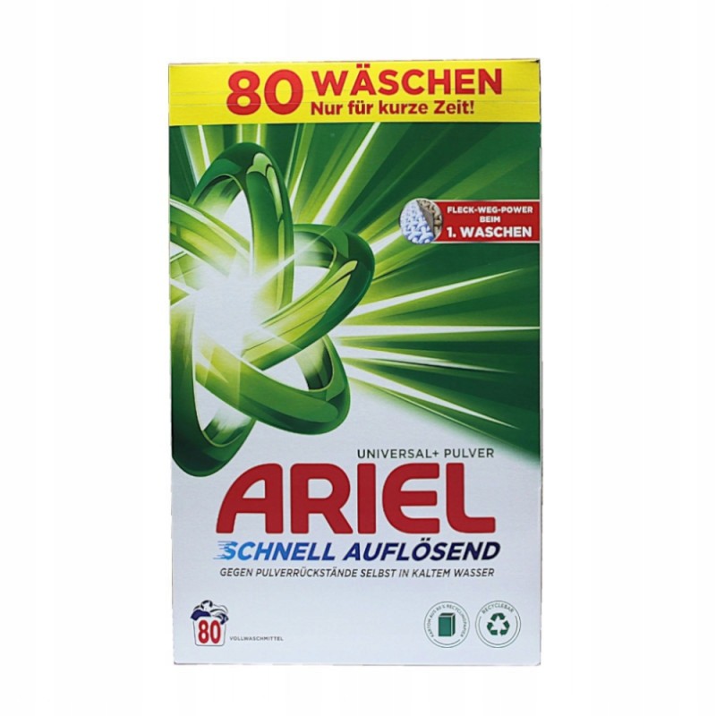 Proszek do prania Ariel Uniwersalny niemiecka chemia 80 prań 4,8kg