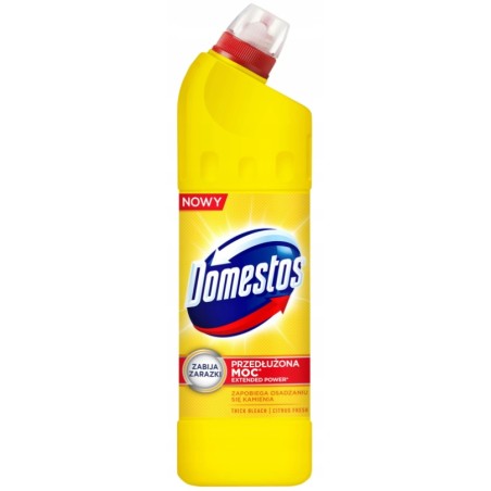 Domestos Citrus Fresh Żel WC z Wybielaczem czyszczenie cytryna 1L