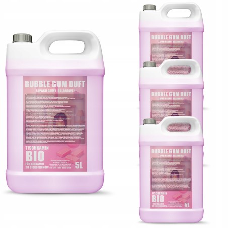 20L BIOETANOL BIOPALIWO Premium do kominków guma balonowa 4x5L