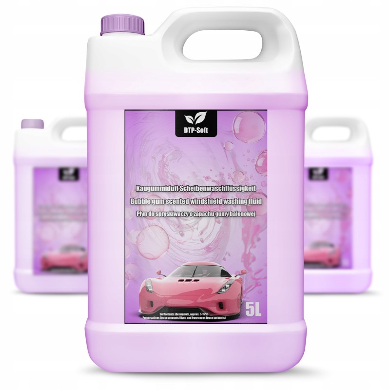 15L Płyn do spryskiwaczy Guma balonowa Sprysk letni 3 x 5 litrów PREMIUM