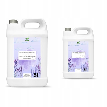 10L Płyn do Spryskiwaczy - LAWENDA -Letni Sprysk 2 x 5 litrów PREMIUM