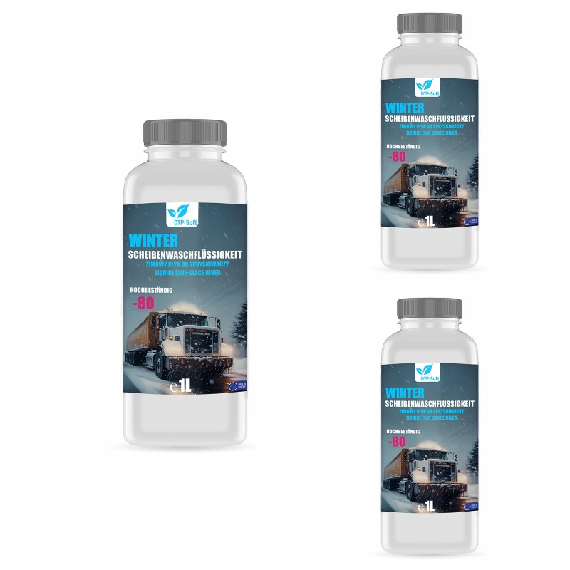 3L Płyn Zimowy Koncentrat -80°C 3 x 1 litr TOP