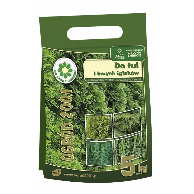 NAWÓZ DO TUI OGRÓD 2001 GRANULOWANY POD TUJE IGLAKI worek 5kg