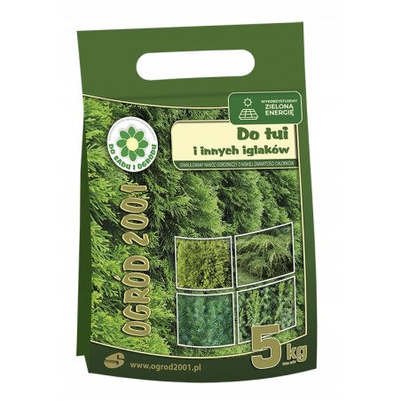 NAWÓZ DO TUI OGRÓD 2001 GRANULOWANY POD TUJE IGLAKI worek 5kg