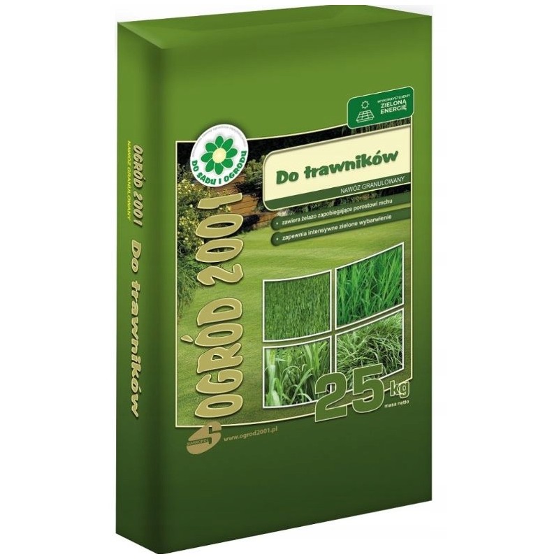 NAWÓZ DO TRAWNIKÓW TRAWY TRAWNIKA OGRÓD 2001 INTENSYWNA ZIELEŃ 25kg