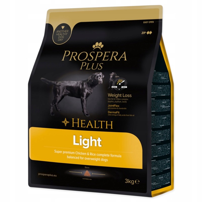Prospera Plus Light Adult 3kg Kurczak Ryż karma niskokaloryczna psy dorosłe