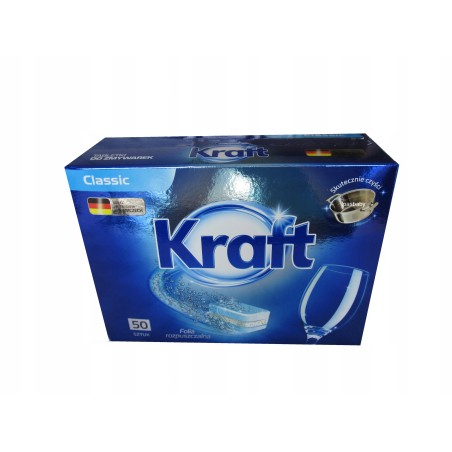 KRAFT TABLETKI DO ZMYWARKI 50 SZT. CLASSIC KLASYCZNE DETERGENT KAPSUŁKI MOC