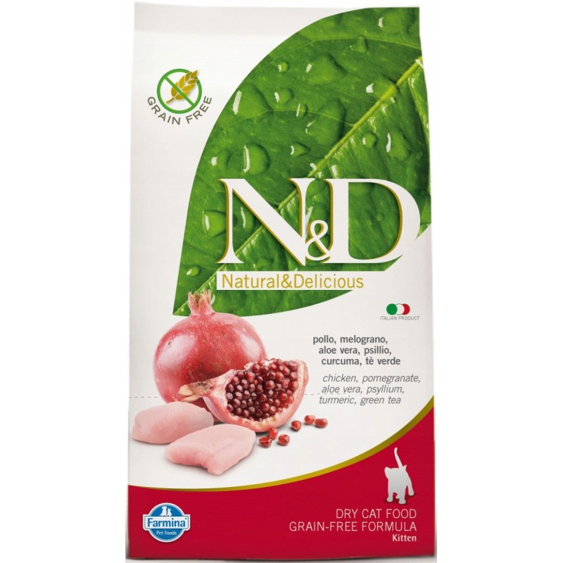 Farmina N&D Prime sucha karma dla kociąt kurczak granat 300g