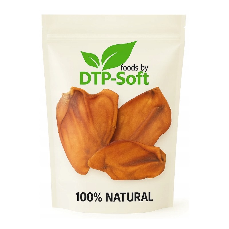 25 sztuk Suszone Uszy Wieprzowe Naturalny Przysmak dla Psa