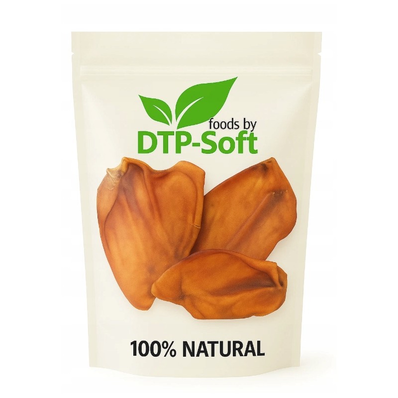 10 sztuk Suszone Uszy Wieprzowe Naturalny Przysmak dla Psa