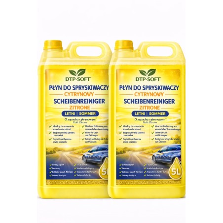 10L Płyn do spryskiwaczy letni cytrynowy 2x 5 litrów Premium Świeża Cytryna