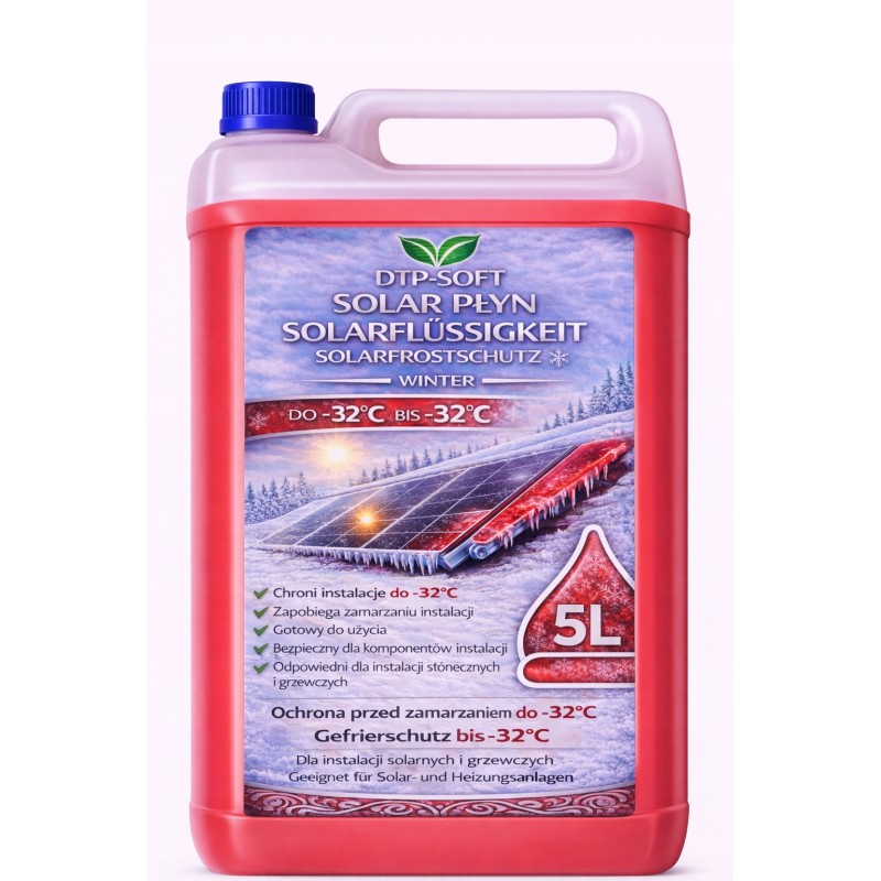 5L GLIKOL KONCENTRAT płyn solarny chłodniczy instalacje -32 5 litrów