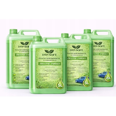 20L Płyn do Spryskiwaczy - ZIELONE JABŁKO - Letni Sprysk 4 x 5 litrów TOP