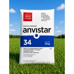 Nawóz saletra amonowa Anvistar 34N granulowany mineralny azot 25 kg ANWIL