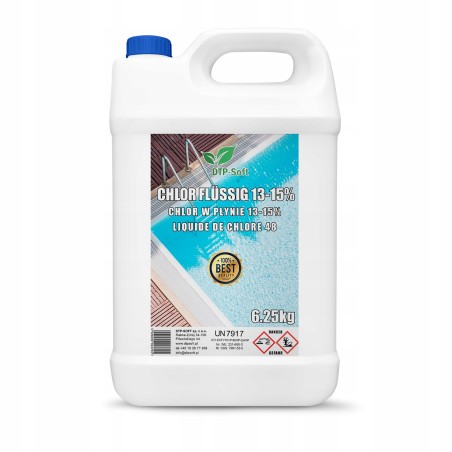 5L Podchloryn Sodu 15% | Chlor w Płynie do Basenu i Studni | Premium