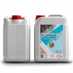 10L PODCHLORYN SODU 15% CHLOR W PŁYNIE DO BASENU STUDNI PREMIUM