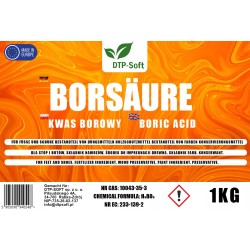 1KG CZYSTY KWAS BOROWY W PROSZKU KWAS BORNY PROSZEK WIADERKO DO STÓP TOP