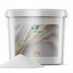 3kg KSYLITOL Xylitol czysty naturalny słodzik Wiaderko 3 kg