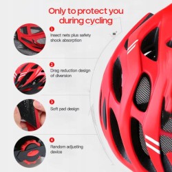 Kask Rowerowy Lekki Regulowany Biały Unisex