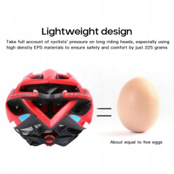 Kask Rowerowy Lekki Regulowany Biały Unisex