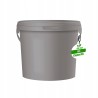 5L Wiaderko Plastikowe wiadro z pokrywą ATEST spożywcze 5 Litrów SREBNE
