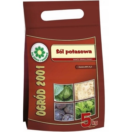 5kg Sól potasowa 60% nazwóz granulat 5 kg worek