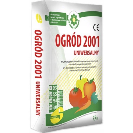 OGRÓD 2001 Uniwersalny nawóz wieloskładnikowy 25 kg