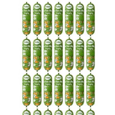 Karma Premium dla psa baton kaczka 1kg Furia 80% mięsa witaminy 30 x 1000g