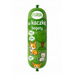 Karma Premium dla psa baton kaczka 1kg Furia 80% mięsa witaminy 1000g