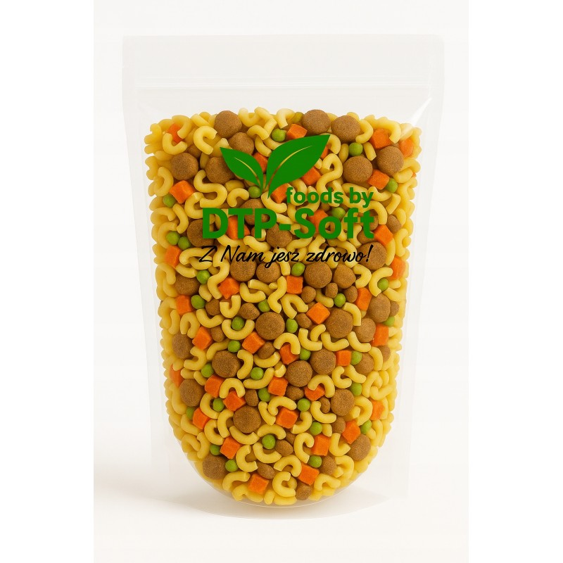 1kg Makaron instant z dodatkiem indyka dla psa sucha karma smaczna